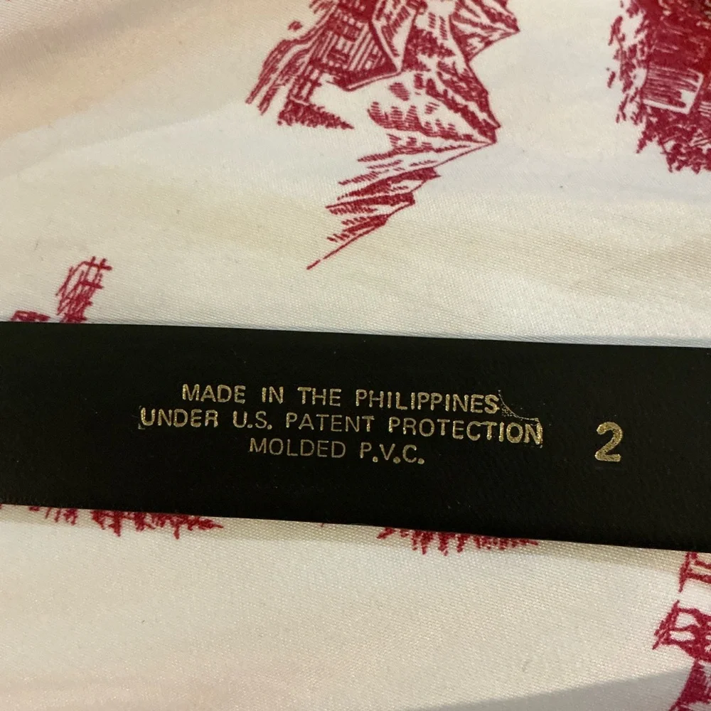 🐸 Brown Faux Leather Belt - Size 2